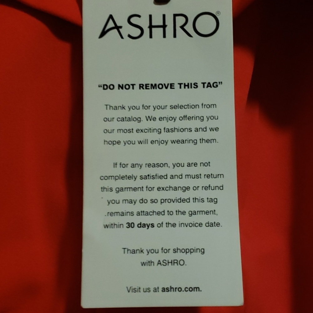 ASHRO Red Spaghetti Strap Dress Size 8 - Picture 6 of 8
